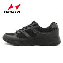 Hailes training shoes mens black running shoes non-slip wear-resistant running shoes shock-absorbing liberation fire-fighting physical training rubber shoes