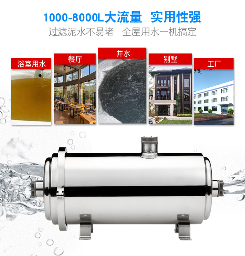 Фильтр для воды 包邮 奥宝康厨房全屋大流量超滤直饮净水器过滤器 卡箍一键拆洗 6982523