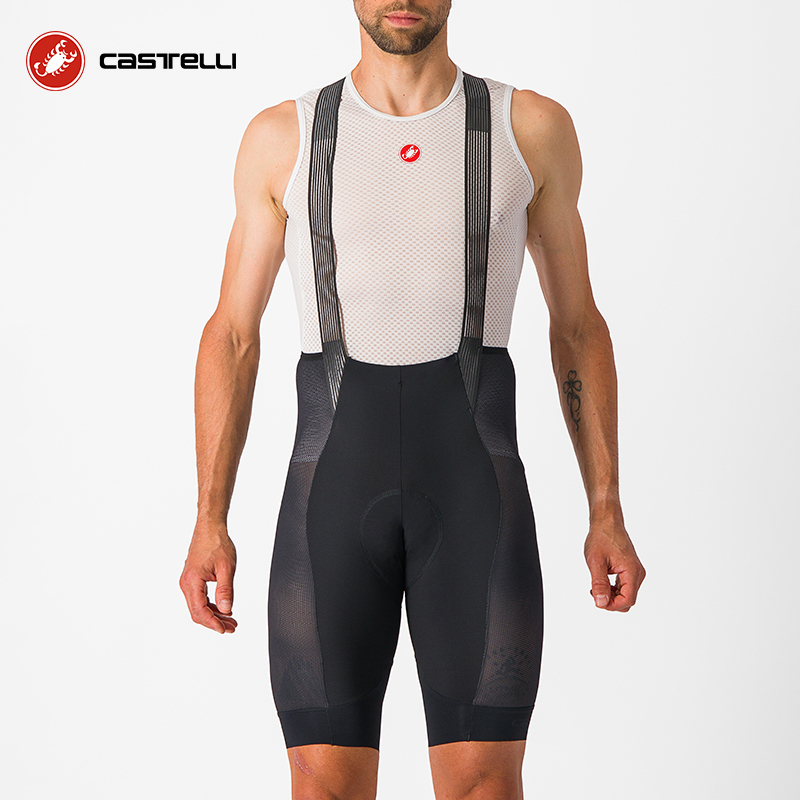 Scorpion Castelli Men's Professional Indoor and Outdoor Casual Cycling Bib Shorts Mesh 4522526