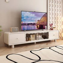 New TV cabinet Modern minimalist Silence Cream Wind White Tea A Few Combinations Living-room Home small family Type of light extravagant minimalist