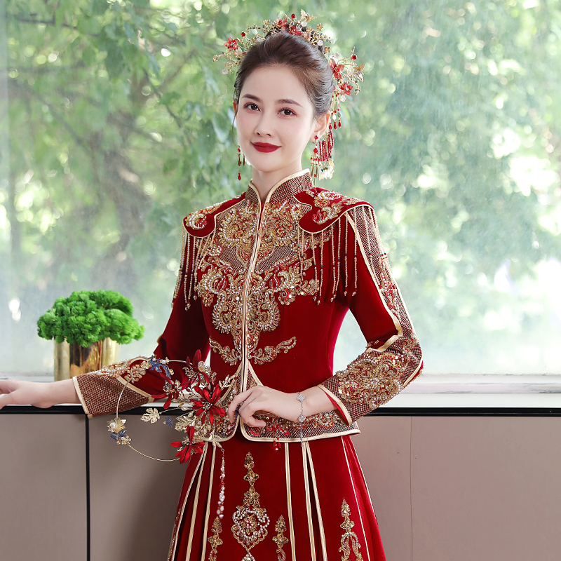 Velvet show 2023 Bridal Chinese Wedding Heavy Industry Luxury Show