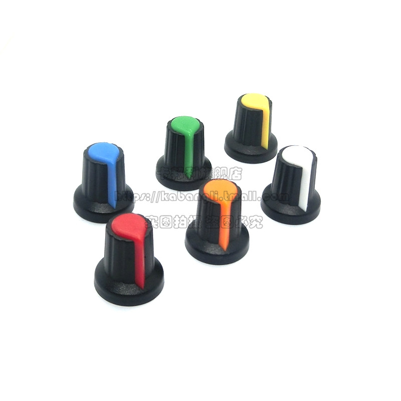 AG2 A-2 nhựa Knob WH148 Knob Cuộn cảm Knob Hat cho đường kính 6mm mận xử lý.