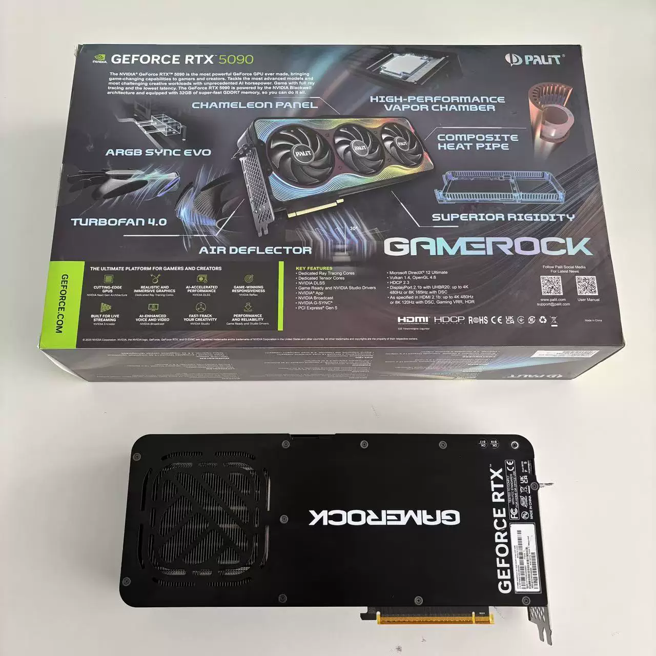 Видеокарта Tongde RTX5090 Phantom, 32 ГБ, неисправная для запчастей (с коробкой или без)
