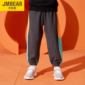 杰米熊德绒休闲裤子(110-160