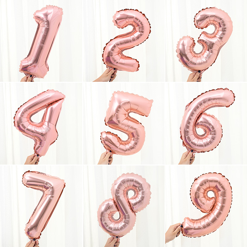 16 Girls 18 years old 10 Happy birthday decoration scene layout 5 single 1 Rose gold 12 numbers 4 word balls 2 balloons