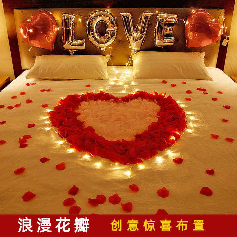 仿真玫瑰花瓣情人节浪漫求婚表白生日趴装饰制造浪漫惊喜房间布置-花瓣-淘宝好物网