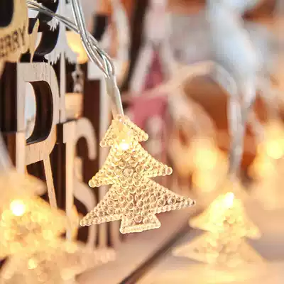 Christmas tree decoration small lights flashing lights lights room Festival home layout star lights Net red Christmas lamps