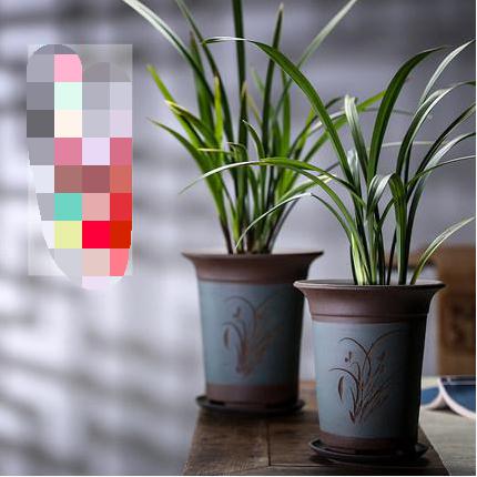Deepen the potted simple elegant basin purple sand clay flowerpots large coarse sand ceramic bluegrass basin landscape