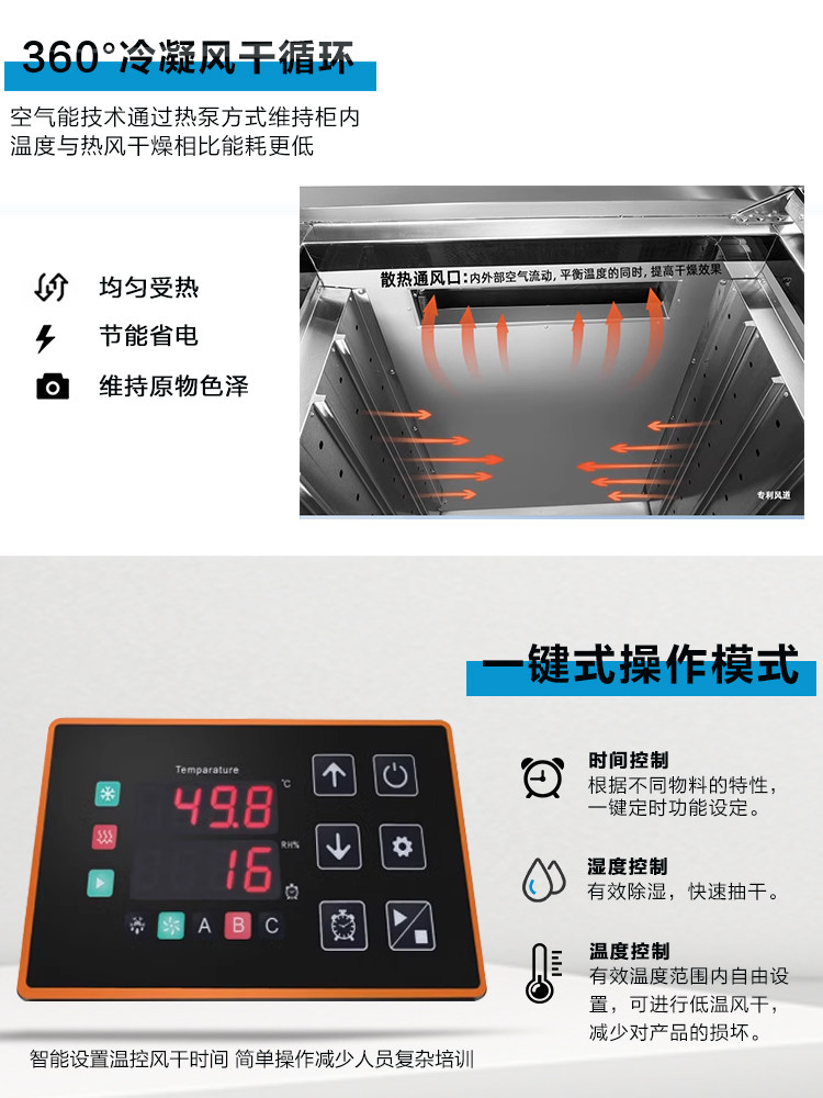 Commercial Large-Scale Low-Temperature Food Drying Machine for Fruits, Vegetables, Flowers, Chinese Medicinal Materials, Seafood, Aquatic Products and Agricultural Products