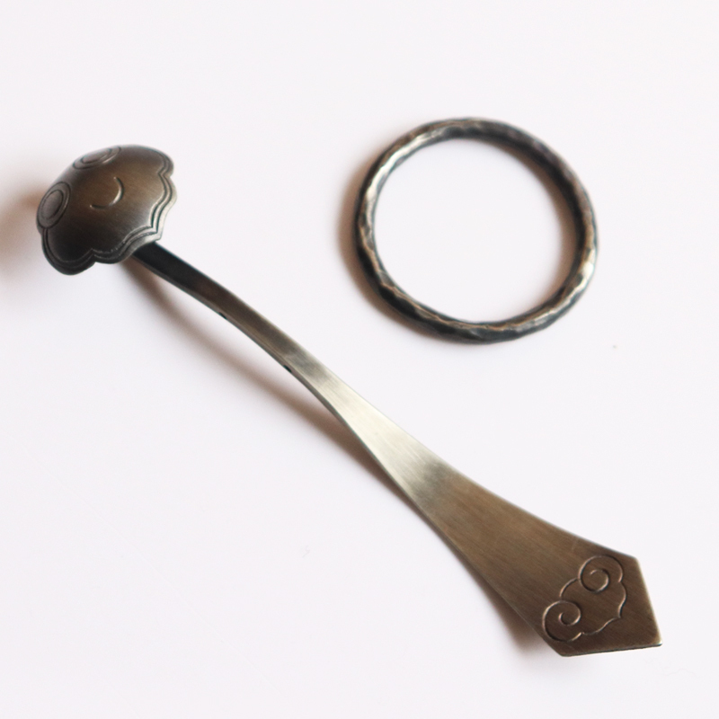 Monastic Clothing Accessories, Robe Buckle, Monk's Ancestral Robe, White Copper Ruyi Hook Ring, Layman's Robe, Retro Robe Buckle, Simple and Elegant Monastic Clothing Accessories, Robe Buckle, Monk's Ancestral Robe, White Copper Ruyi Hook Ring, Layman's Robe, Retro Robe Buckle, Simple and Elegant