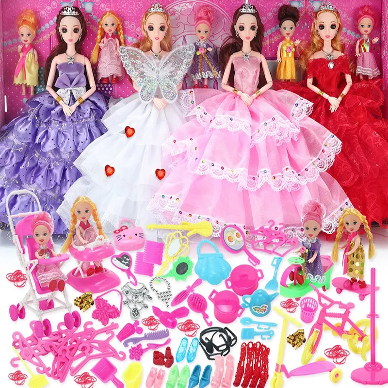會唱歌芭比娃娃套裝大禮盒屋玩具公主女孩子過家家生日禮物別墅店