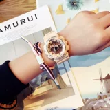 Механические электронные брендовые трендовые мужские часы, в корейском стиле, простой и элегантный дизайн