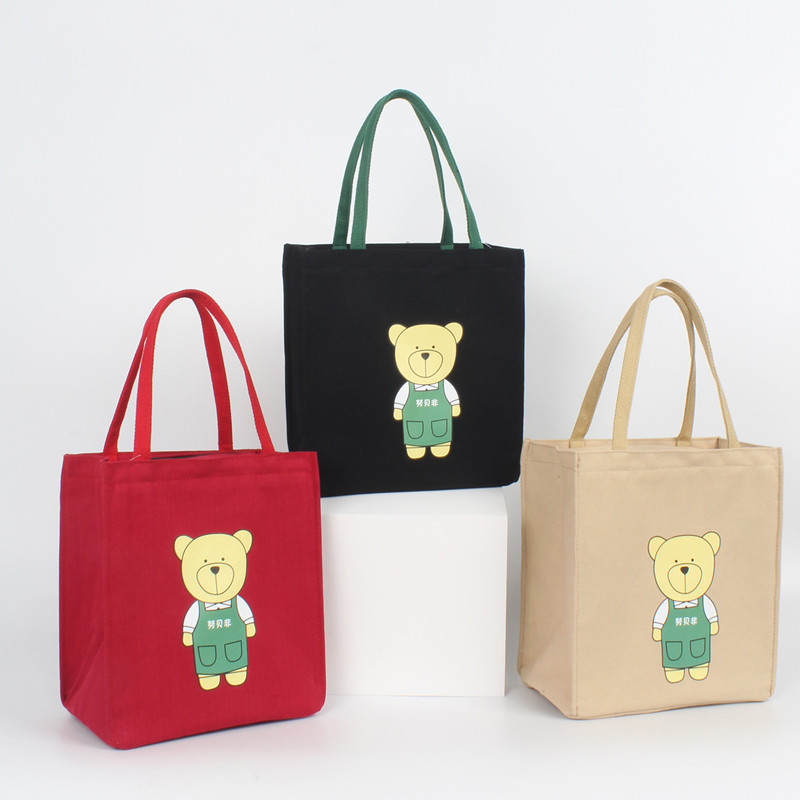 Lunch bag small handbag with lunch bag round insulation bag large aluminum foil thicker out canvas bag for bag