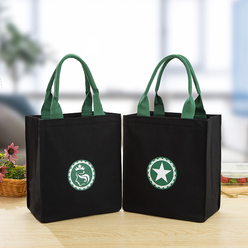 Lunch Box Bag, Insulated Bag, Thickened Large Lunch Bag, Aluminum Foil Lunch Bag, Thermal and Cold-Proof Work Canvas Tote Bag
