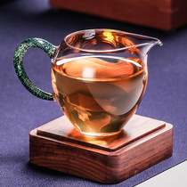Longshan Hall glass Gongcup Belt with Chinese pure handmade utiliturt tea with household fair cup small capacity high temperature resistant