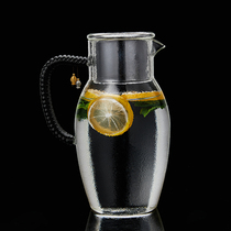 Longshan Hall Home Glass Cool Kettle High Temperature Resistant Living Room Cold Kettle Large Capacity Creative Cool White Open Kettle Teapot