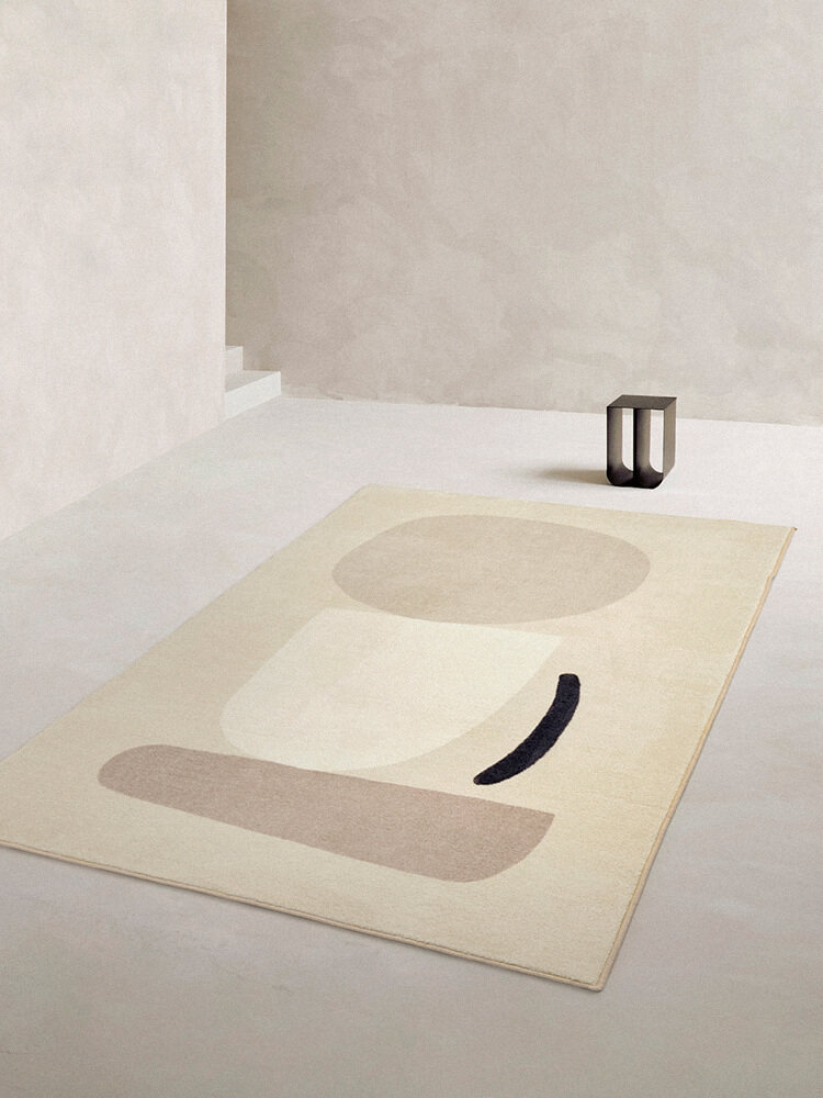 Suxin modern simple Morandi color living room carpet Bedroom bed blanket Household plush floor mat Coffee table mat