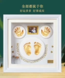 Памятные детские отпечатки рук и ног, детский отпечаток рук, чернильная подушечка, фоторамка для новорожденных, подарок на день рождения