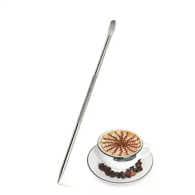 Coffee pull flower needle Stainless steel coffee carving flower needle Fancy coffee appliance Pull flower hook flower stick Pull flower appliance