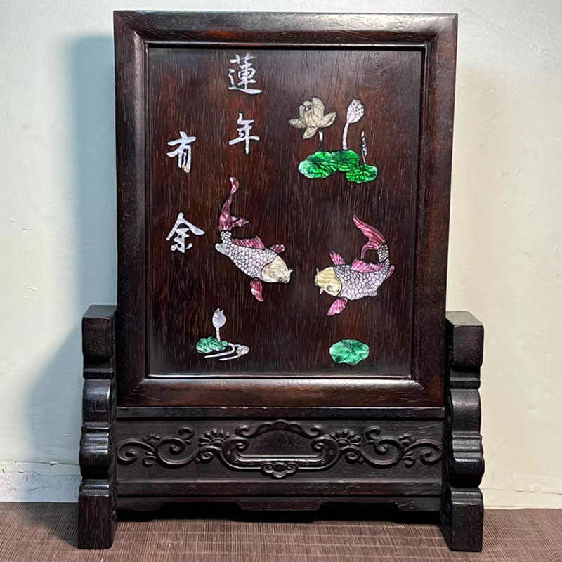 ひ*貨様 高級 天水中国 飛天漆器 螺鈿彫刻 屏風 天然木 4枚 パーテーション 高級 天水中国 飛天漆器 螺鈿彫刻 屏風 天然木 4枚 パーテーション