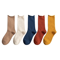 Хаки + бежевый + джинсовый синий + оранжевый + куркума 5 пары