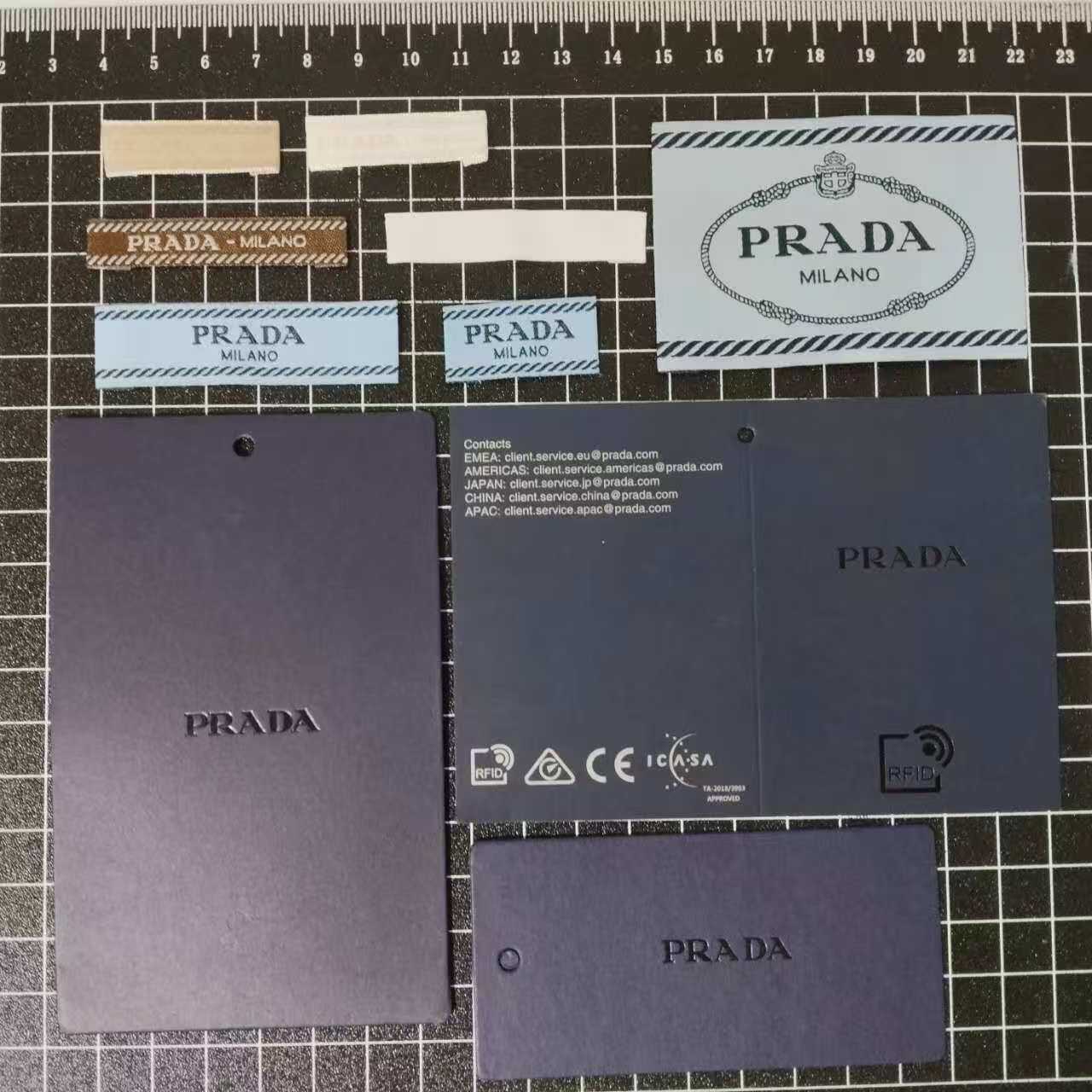 PRAD ハイエンドアパレルアクセサリー - メインラベル、ネックラベル、商標、ハングタグ - PRAD ホームDIYアクセサリーセット
