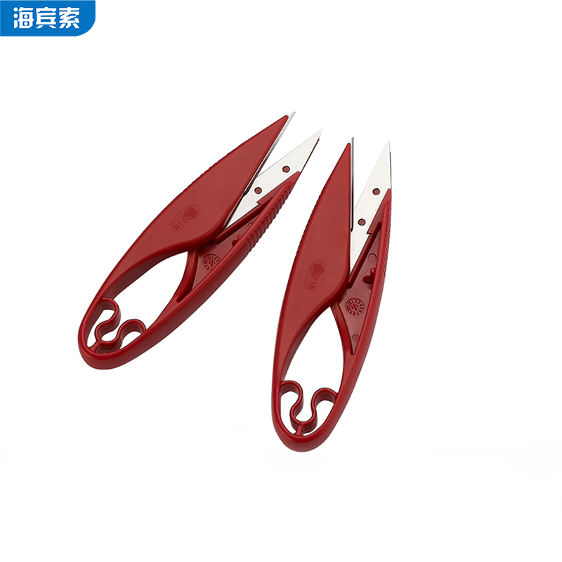Stainless steel double-edged yarn scissors U-shaped scissors New sharp small scissors cutting thread clothing thread head textile
