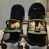 basinng Съёмный велосипед тандем для близнецов, детская двойная коляска