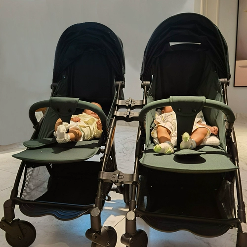 basinng Съёмный велосипед тандем для близнецов, детская двойная коляска