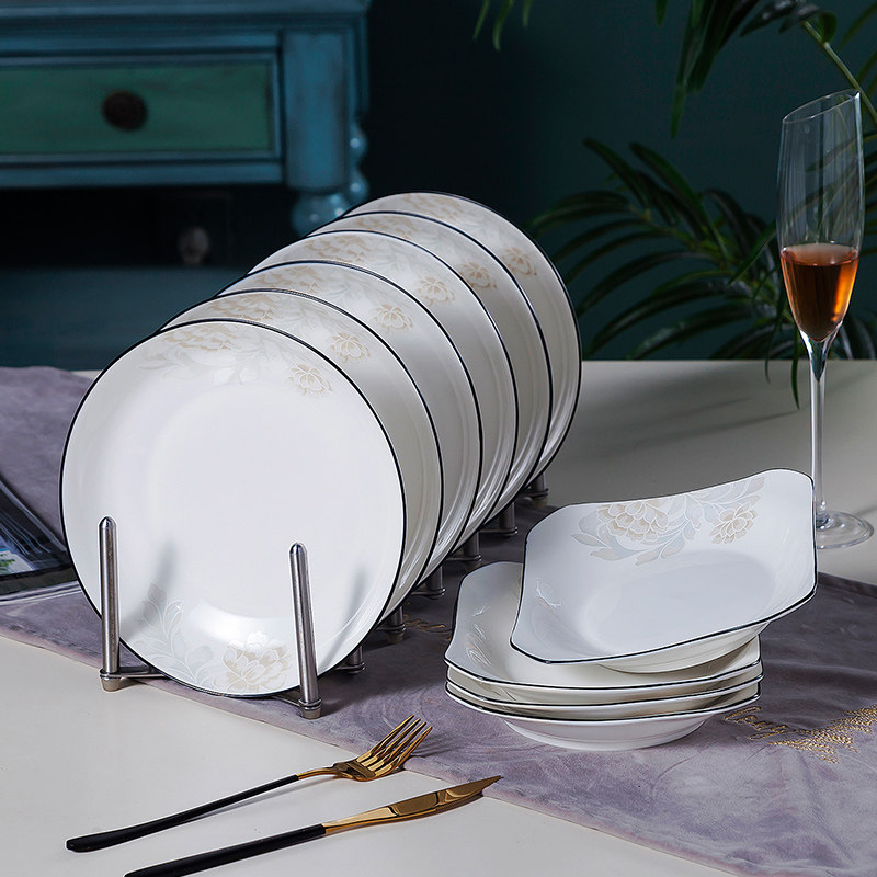 Jingdezhen Ceramic dishes Suits Dishes Home Creative Simplicity Josai Dining Dish Dishes Nordic Day Style Cutlery Combinations