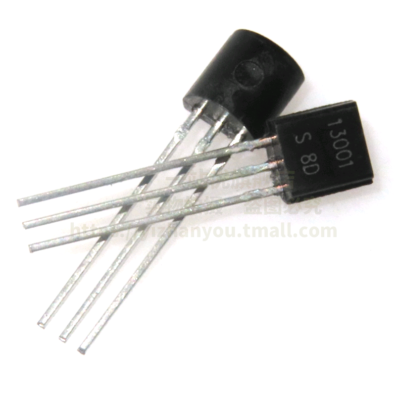 50 ba cực MJE13001 13.001 TO-92 thẳng cắm NPN transistor ống áp suất cao.