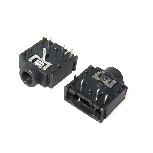 10 3,5 мм аудио -сокет медной двойной двухканальный интерфейс гарнитуры матерью сиденья 5 контакт 3F007 Красный и черный