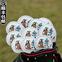 Cute cartoon universal iron cover for men and women golf club cover club head cover ball head protective cap cover