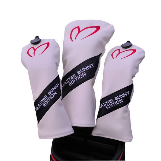 通用高尔夫球杆套 杆头套 兔子PG笑脸一号球道木杆套保护套头帽套