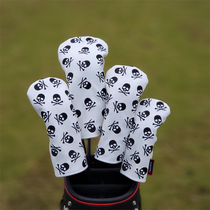 Cross-border fashion new skull golf club cover club head cover wood club cover ball head protective cap cover special price