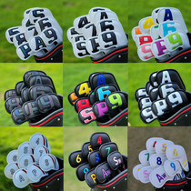 Colorful digital extended version of No. 7 iron cover golf club cover club head cover ball head protective cap cover magnet