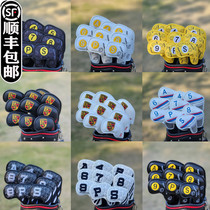 PG smiling face Porsche WGC five-pointed star iron cover golf club cover head cover protective cap cover magnet