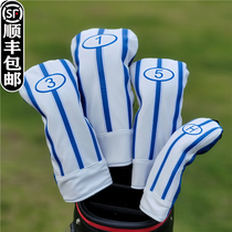 Simple striped golf club cover for men and women club head cover wooden club cover ball head cap cover protective cover