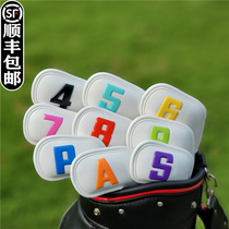 Voltage colored iron cover golf club cover head cover protective cap cover universal magnet closure for men and women