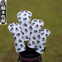 Cross-border fashion new skull golf club cover club head cover wood club cover ball head protective cap cover special price