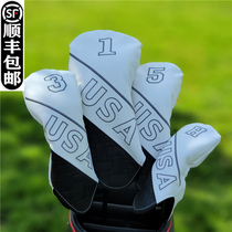 USA American Wind Men and Women General Golf Clothes Ball Head Ball Head Cover Sports for Protection of Wooden Cap