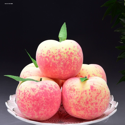 Имитированные фруктовые украшения, искусственные яблоки, персики и апельсины, искусственные фрукты, домашняя тарелка с фруктами для Будды и Бога богатства, модель реквизита для поклонения