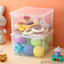 Teether storage box organizing box teething stick pacifier portable toy transparent baby multi-function