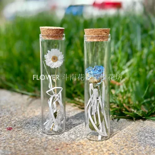 Маленький стеклянный образец на день Святого Валентина в форме цветка, подарок на день рождения