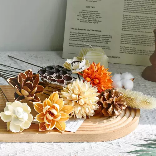 Натуральные сушеные цветы Букет из бессмертных настоящих цветов сосновые конусы хлопковые уши уши пшеницы