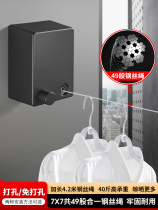 With Rongyangtai invisible retractable clothesline drying quilt without punching clothes drying artifact drying machine hotel bathroom