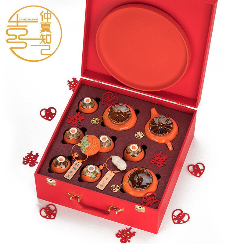 Wedding gift to new person with tea set to marry bride girlfriend and couple engaged to send sisters