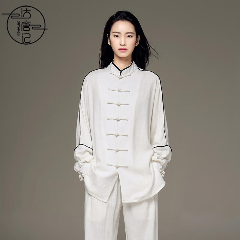 春、秋、冬用の女性用Gu Tang Ji太極拳スーツ、男性用武道スーツ、トレーニング、パフォーマンス、競技用の太極拳スーツ