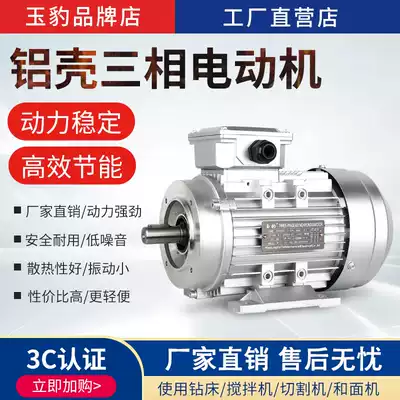 Aluminum 380V three-phase motor 0 37 0 55 0 75 1 1 1 5 2 2KW flanged motor