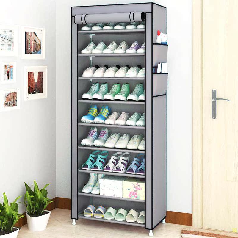 Shoe rack Easy Home Dust cover CUTE BOOTS SMALL CLOTH SHOES SLIPPERS COMBINATION MULTIFUNCTION SMALL NUMBER SHOE RACK SUBS.